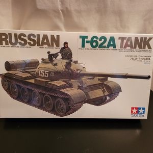 Tamiya 1/35th Scale Russian T-62A Tank 35108 Model Kit